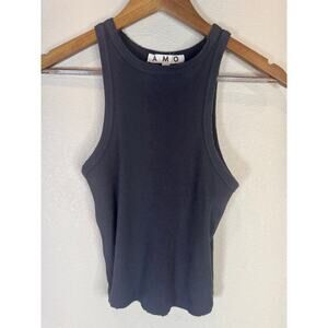 AMO Black Sleeveless Blouse